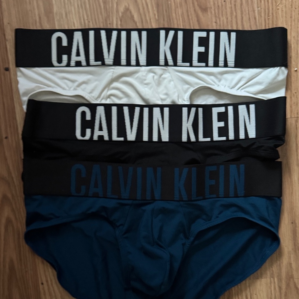 Calvin Klein Men's Briefs - Black, White, Blue